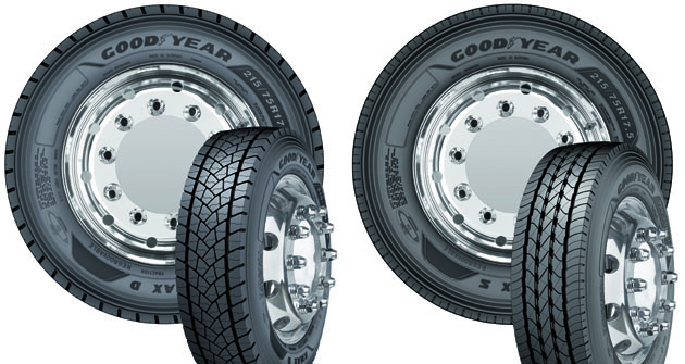 Společnost Goodyear uvádí  na trh nové pneumatiky KMAX S a KMAX D v rozměrech 17.5 a 19.5 pro řízené i hnané nápravy