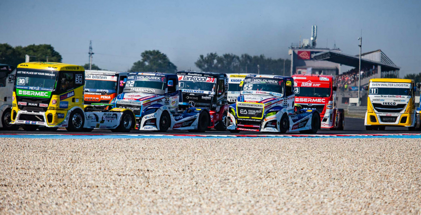 ETRC - Slovakia Ring 2019, sobotní souboje značek Iveco, Buggyra, Mercedes a MAN.