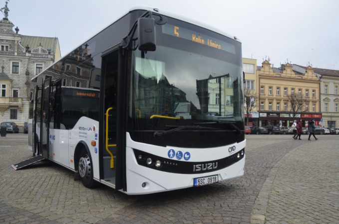 Autobus Novo City Life určený pro regionální přepravu  dopravce OAD Kolín
