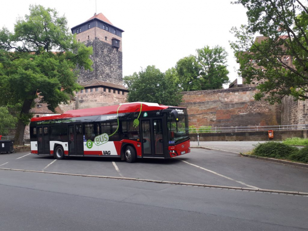 Elektrický autobus Solaris v Lipsku