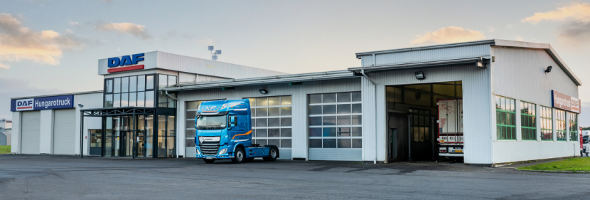 Nové obchodní zastoupení společnosti DAF Trucks ve městě Nyíregyháza v Maďarsku.