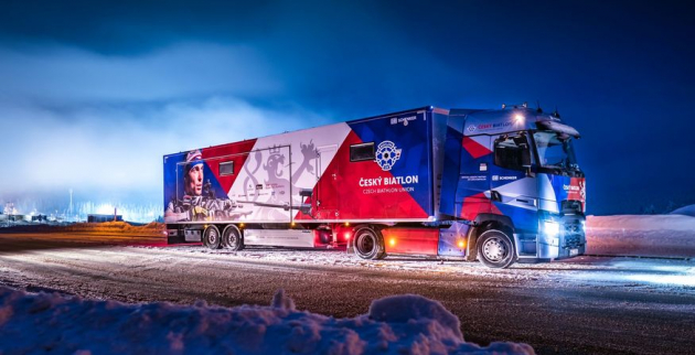 Renault Trucks T 480 ve službách českého biatlonu Renault Trucks T 480 ve službách českého biatlonu