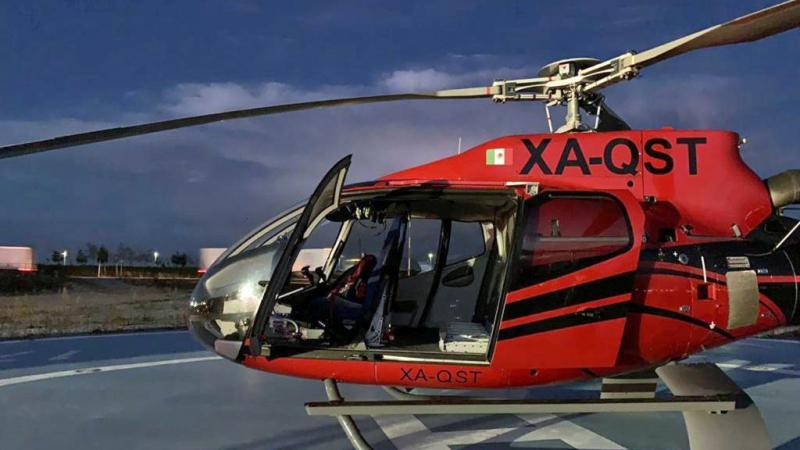 DACHSER Mexiko dodal zásilku výrobci automobilů helikoptérou