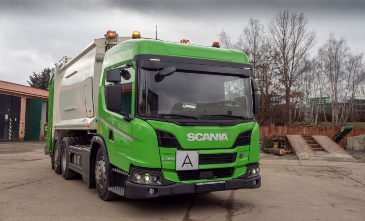 Nové vozidlo Scania pro svoz odpadu v Moravské Třebové