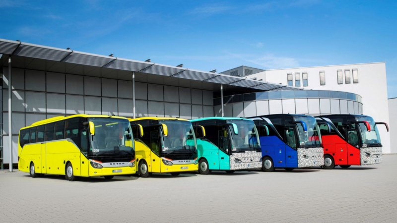 Testované autobusy Setra